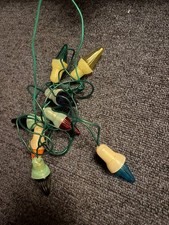  Ancienne guirlande électrique Lumineuse Déco Sapin Noël 8 Lampes vintage