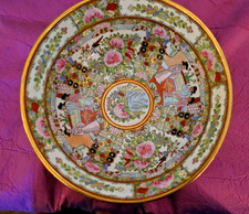 superbe grande jatte,coupe porcelaine de Canton chne asie ceramic