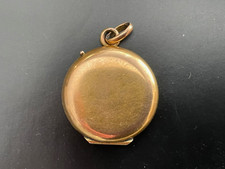 Pendentif Médaillon Cassolette en or Porte-photos souvenir 1914-1918