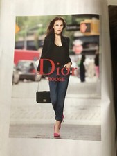 Publicité Advertising Luxe Maquillage CHRISTIAN DIOR rouge (Octobre 2013)