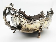 IMPORTANTE JARDINIERE CENTRE DE TABLE EN ARGENT MASSIF poinçon MINERVE 1er TITRE