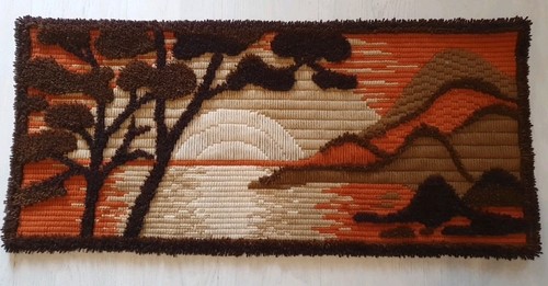Tapis mural vintage laine - mural,