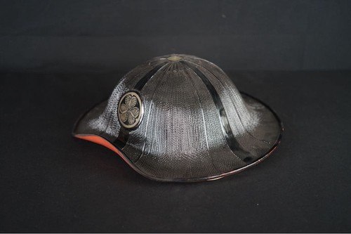 Ancien chapeau jingasa laqué - ancien,