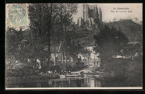 Cpa lavardin rue lss - de,