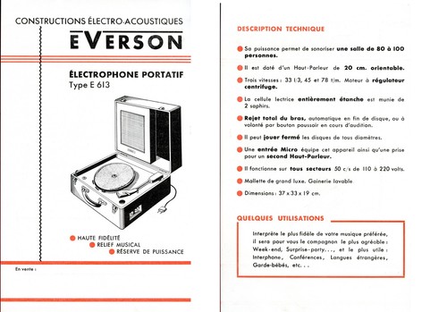Publicité électrophone