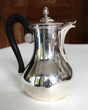 Rare verseuse balustre ancienne en argent massif vieillard - Pb 435 g