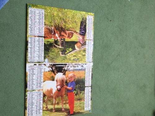 Calendrier almanach ptt 1977 - almanach,