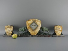 Garniture cheminée pendule