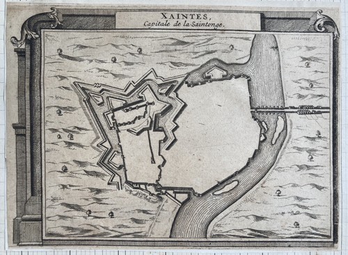 Gravure carte pieter van der - gravure,