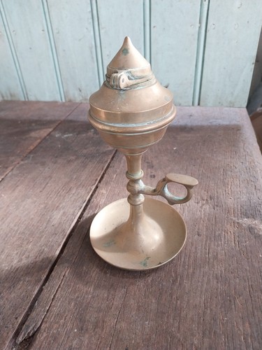 Ancienne lampe huile en - lampe,