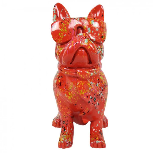 Statue chien bouledogue