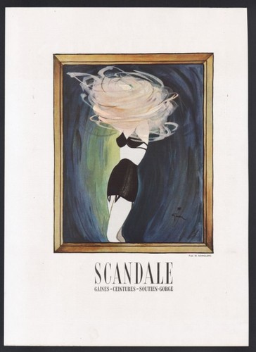 Pub papier 1946 gaine dessous - 1946,