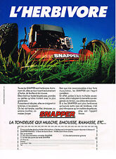 PUBLICITE ADVERTISING 094  1994  SNAPPER   la tondeuse