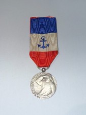 MEDAILLE FRANCAISE  MARINE MARCHANDE EN ARGENT