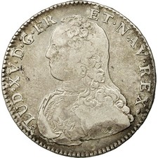 Monnaie, France, Louis XV, 1/2 Écu aux branches d'olivier, 1/2 ECU, 44 Sols