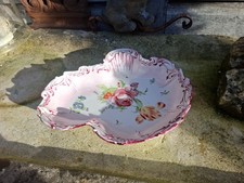 vide poche coupelle  porcelaine  limoges décor tulipe et rose