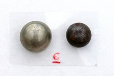 2 BOUTON UNIFORME ANCIEN MILITAIRE – ANGLAIS ALLEMAND BELGE ? DEMI BOULE 20,24mm