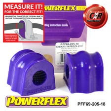 Powerflex Frt Rouleau Barre Moyeu Pour Impreza Turbo GD, Gg 00-07 PFF69-205-18