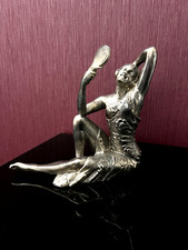 STATUETTE SUJET ANCIEN SCULPTURE ART DECO 1930 JEUNE FEMME REGULE (Signé FRANCE)