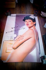 CHANEL COCO ? KATE MOSS A French Vintage Advertising Fashion Poster Original