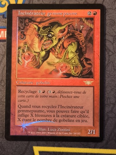 Carte magic mtg - carte, incinérateur