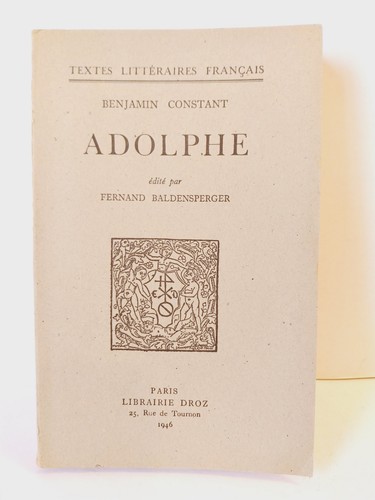 Adolphe textes litteraires - textes,