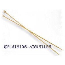 AIGUILLES A TRICOTER  BAMBOU 33 CM  N°3.5 Neuves