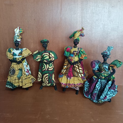 Poupées africaines tissu - africaines, en