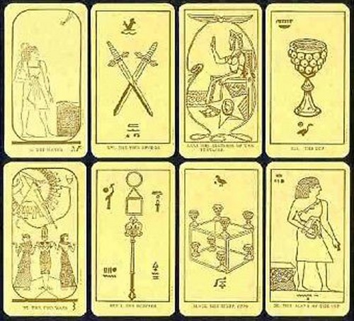 Ancien tarot égyptien - ancien,