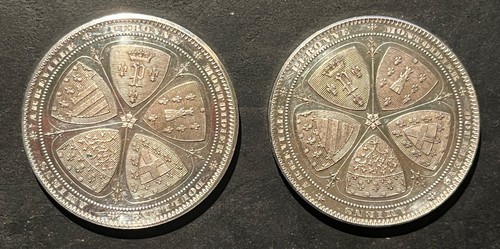 Médailles jetons argent - 2,