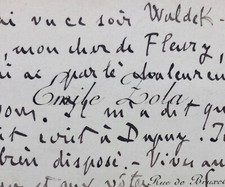 Émile ZOLA intervient auprès