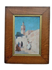 Emile Boivin peinture orientaliste Souk EL Said à Sousse Tunisie tableau boivin
