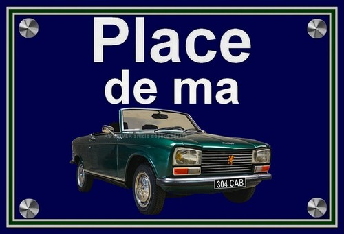 Plaque place ma peugeot - place,