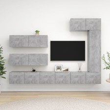 Ensemble de Meubles TV Armoires Salon 7 pcs Blanc Bois d'Ingénierie vidaXL