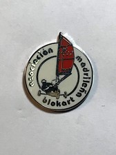 PIN - Gold White Circle