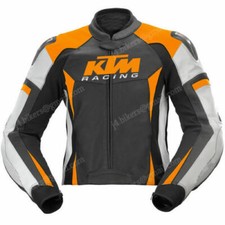 KTM Hommes Veste en Cuir de