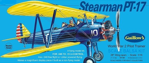 Stearman guillow - pt-17, guillow's