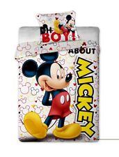 Parure lit Housse de couette Mickey Mouse pour enfant garçon Disney Minnie 140x2