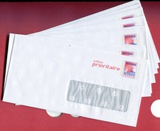 Lot de 20 enveloppes pré timbrées la poste 20 grammes,"prioritaire" avec fenêtre