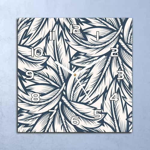 Horloge murale verre - horloge, 30x30