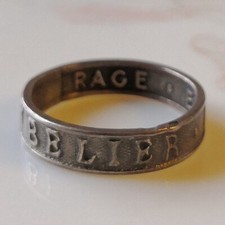 Belle ancienne bague en argent