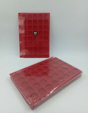 LOT 5 BOX PLAQUES INTERCALAIRES FEUTRINE 40 CASES POUR CAPSULES / CLASSEUR A4