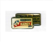 Pin's média Radio France Nancy marché des jeunes 1991