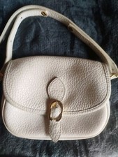Sac à main Longchamp en cuir blanc bandoulière