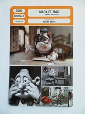 CARTE FICHE CINEMA 2009 MARY ET MAX Adam Elliot Toni Collette Julia Vaidis Bogar