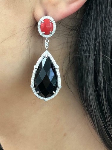 Platine argent sterling noir - platine,