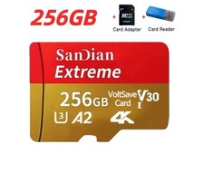 SanDian 256Go Extreme microSDXC, carte micro sd + adaptateur SD