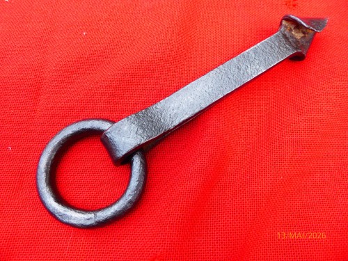 Anneau ancien fer forgé - anneau, en