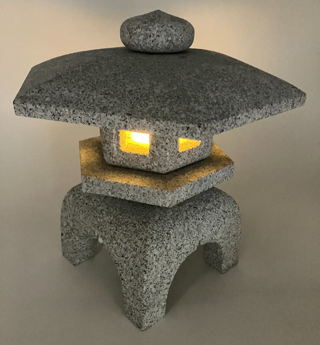 Zen gray stone lantern yukimi - stone,