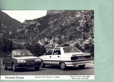 Photo de presse original press photo Renault 9 TXE / 11 Turbo 10/1986